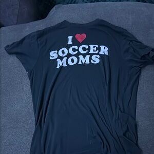 Black 'I Love Soccer Moms' T-Shirt